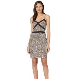 NWT BeBe Leopard Safari Print Cami Mini Dress